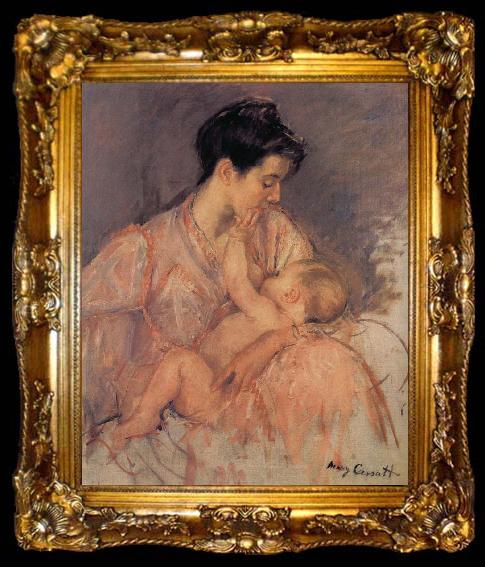 framed  Mary Cassatt Study of Zeny and her child, ta009-2